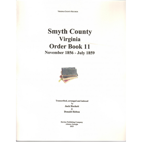 Smyth County, Virginia Order Book 11, 1856-1859