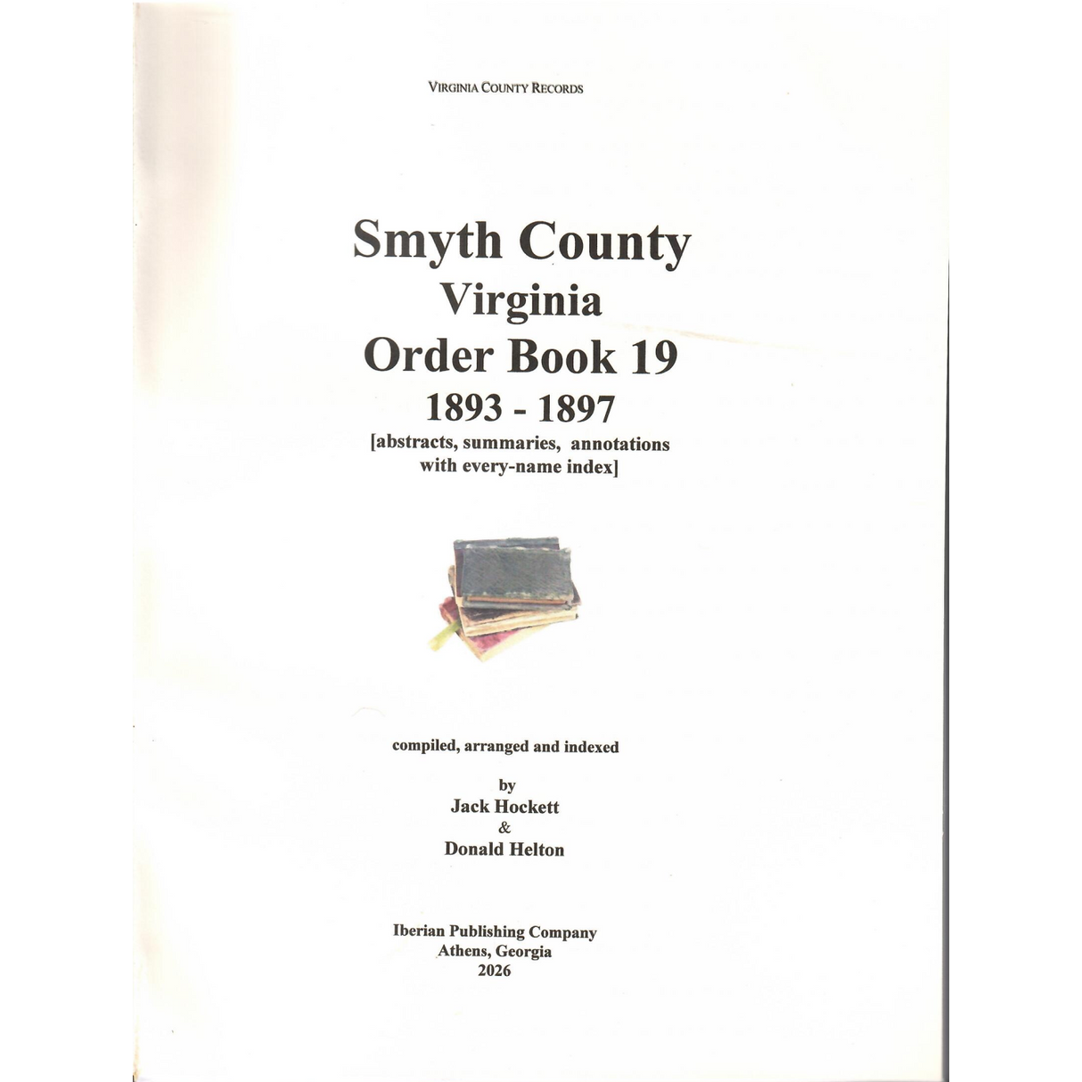 Smyth County, Virginia Order Book 19, 1893-1897