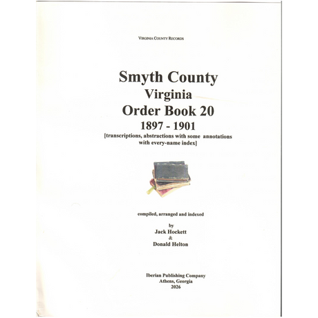 Smyth County, Virginia Order Book 20, 1897-1901