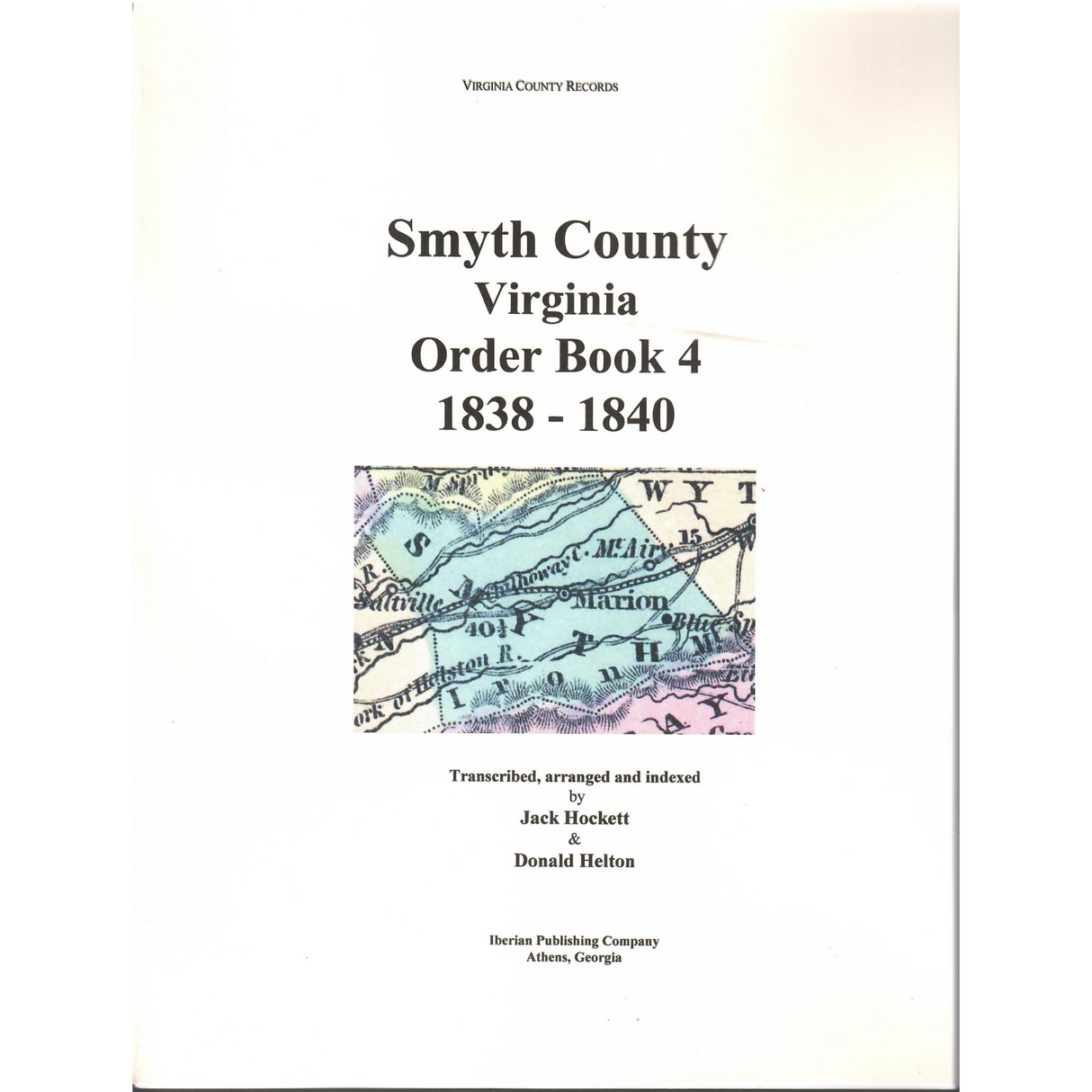 Smyth County, Virginia Order Book 4, 1838-1840