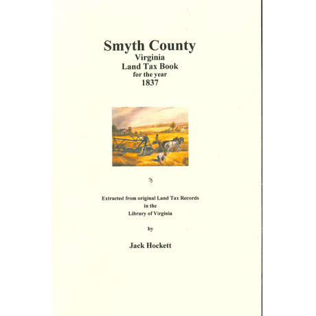 Smyth County, Virginia Land Tax Book for the year 1837