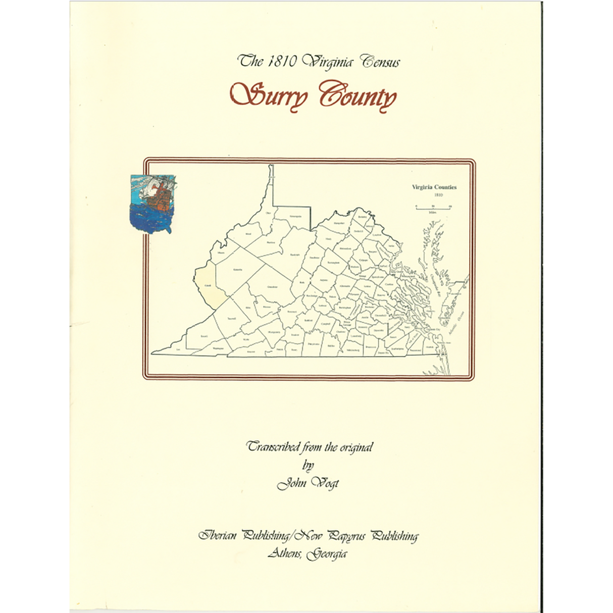 Surry County, Virginia 1810 Census