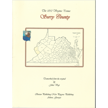 Surry County, Virginia 1810 Census