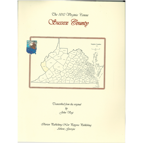 Sussex County, Virginia 1810 Census