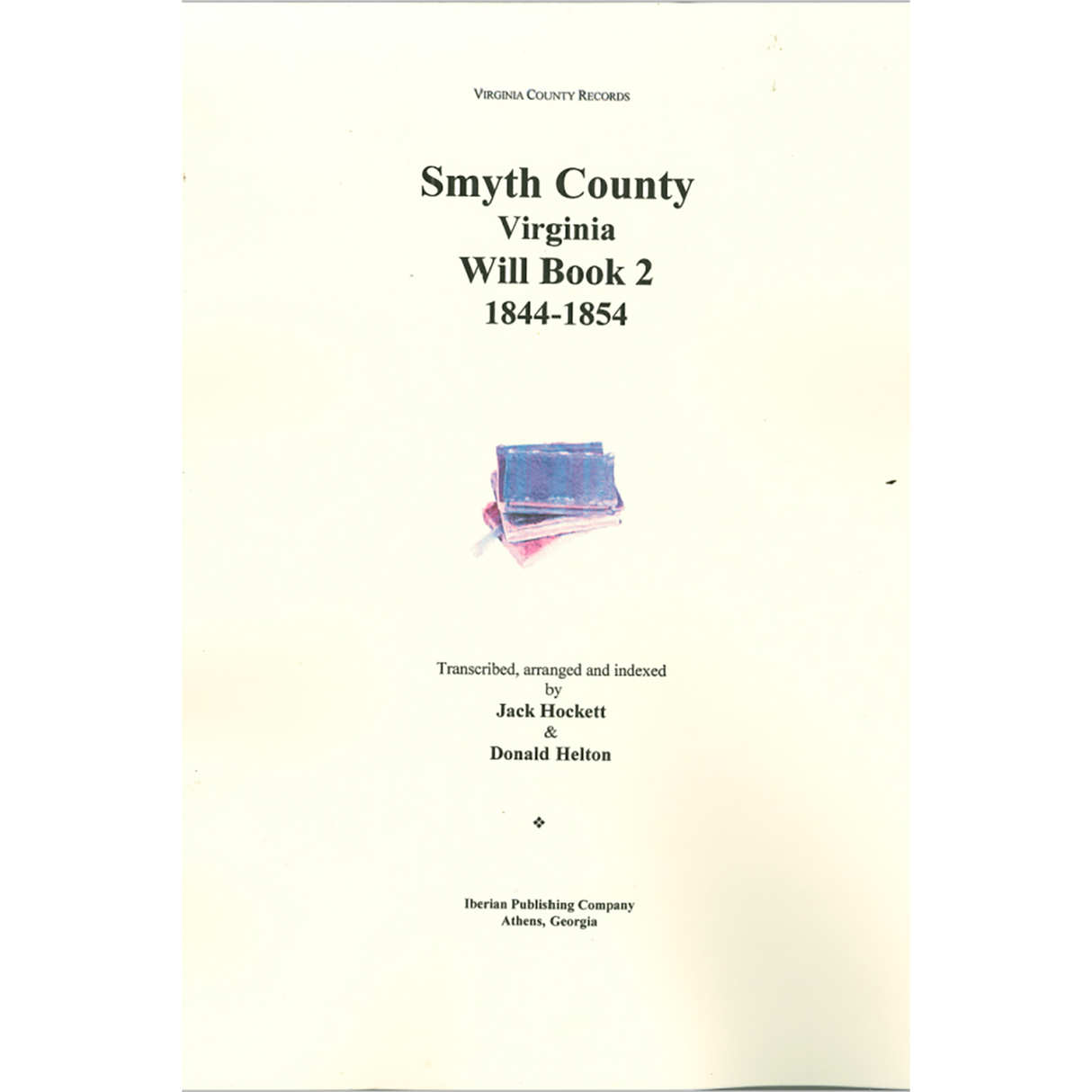 Smyth County VA Will book 2
