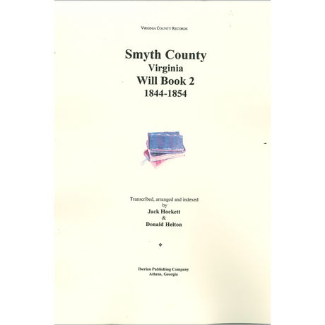 Smyth County VA Will book 2