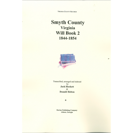 Smyth County VA Will book 2