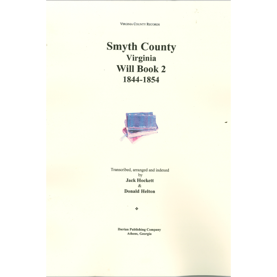 Smyth County VA Will book 2