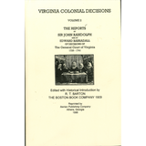 The Reports by Randolph and Barradall on Decisions of the General Court of Virginia, 1728-1741, Volume 2