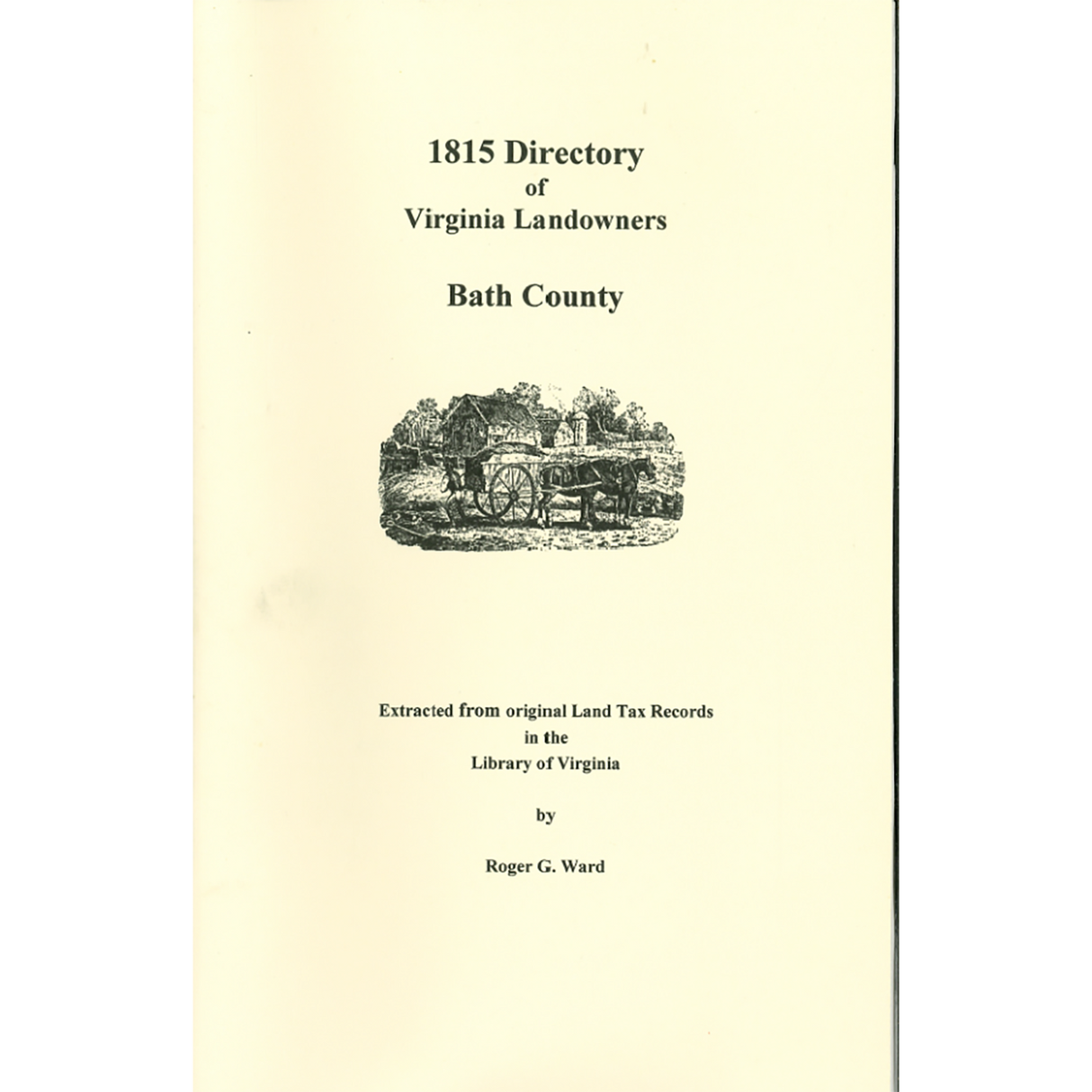 Bath County, Virginia 1815 Directory of Landowners