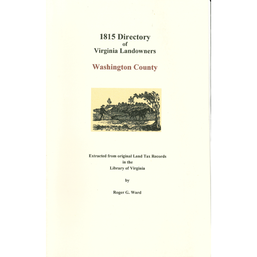 Washington County, Virginia 1815 Directory of Landowners