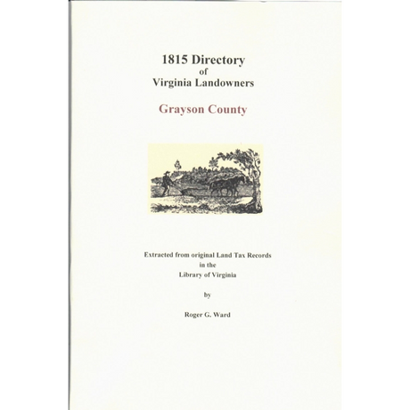 Grayson County, Virginia 1815 Directory of Landowners