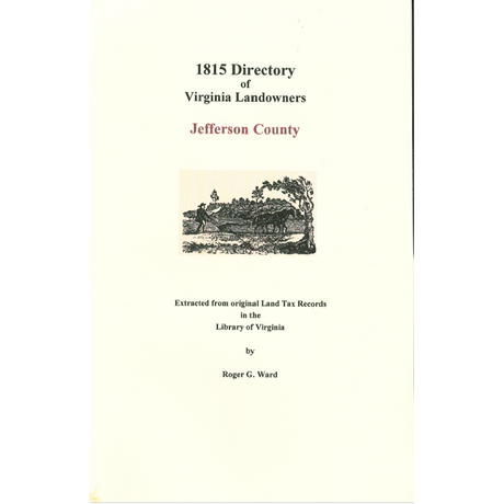 Jefferson County, [West] Virginia 1815 Directory of Landowners