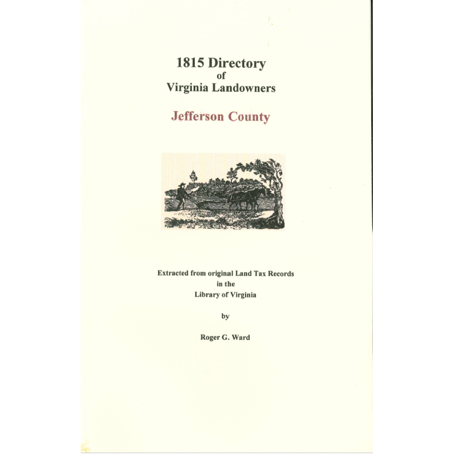 Jefferson County, [West] Virginia 1815 Directory of Landowners