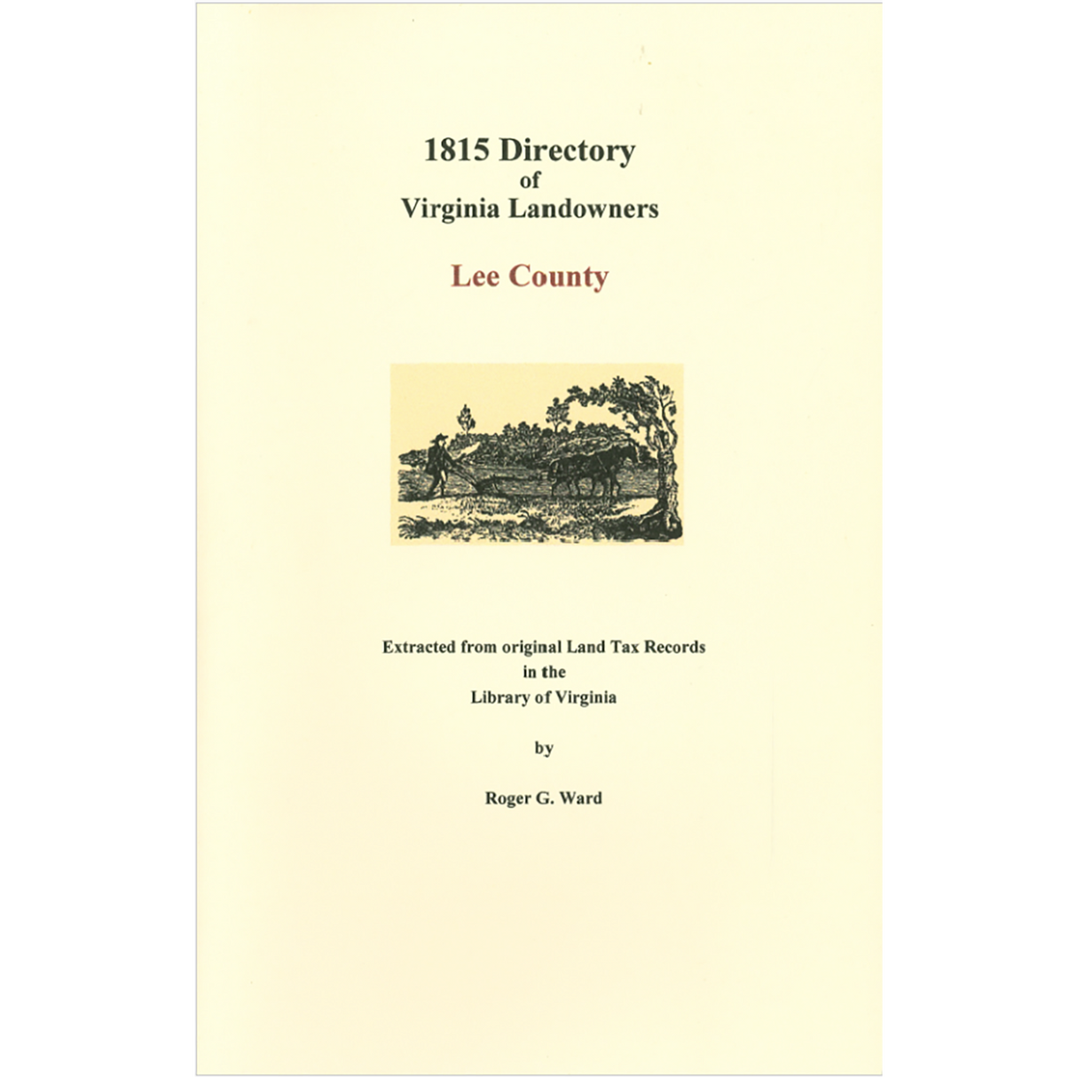 Lee County, Virginia 1815 Directory of Landowners