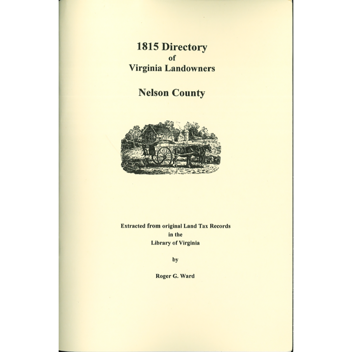 Nelson County, Virginia 1815 Directory of Landowners