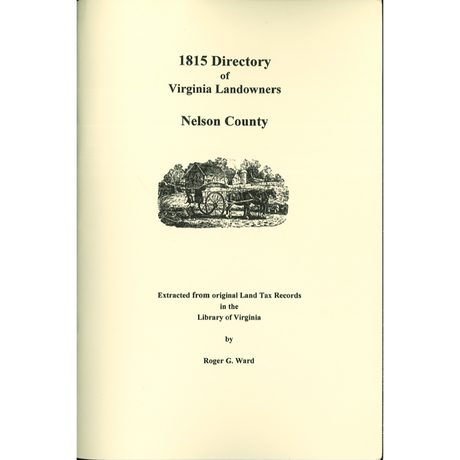 Nelson County, Virginia 1815 Directory of Landowners