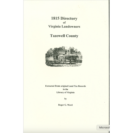 Tazewell County, Virginia 1815 Directory of Landowners