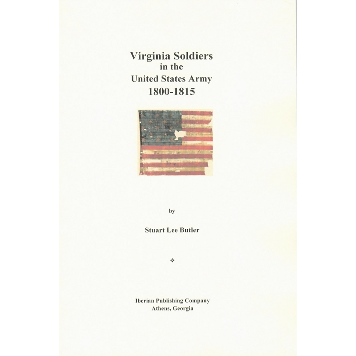 Virginia Soldiers in the United States Army 1800-1815