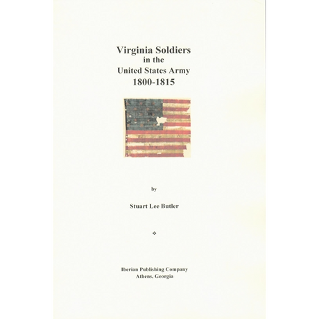 Virginia Soldiers in the United States Army 1800-1815