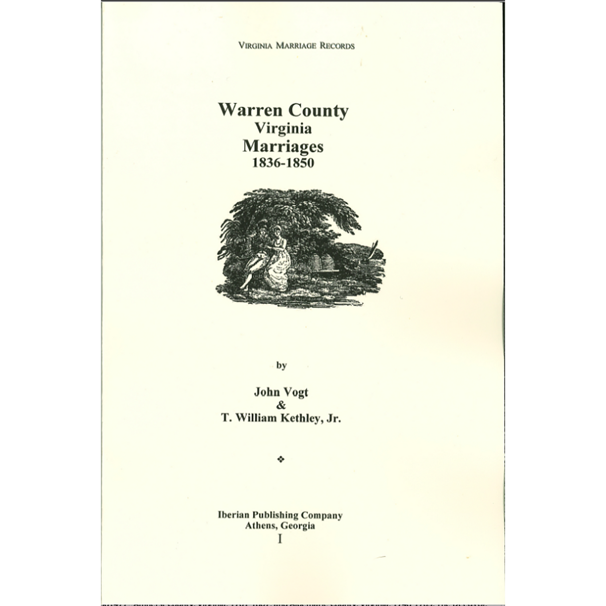 Warren County, Virginia Marriages, 1836-1850