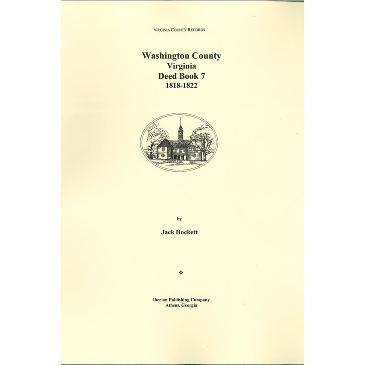 Washington County, Virginia Deed Book 7, 1818-1822