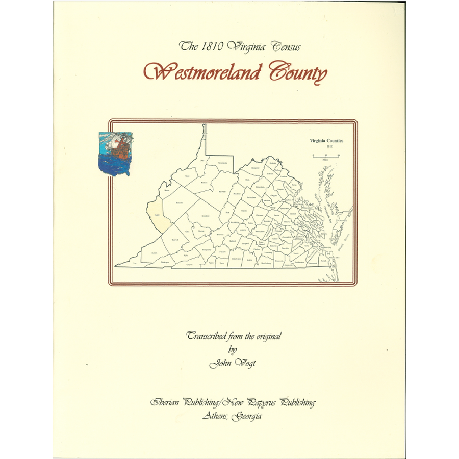 Westmoreland County, Virginia 1810 Census