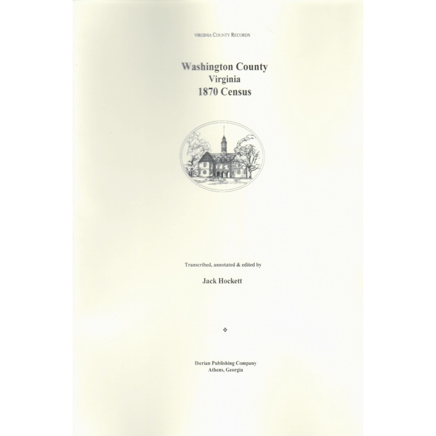 1870 Washington County, Virginia Federal Census
