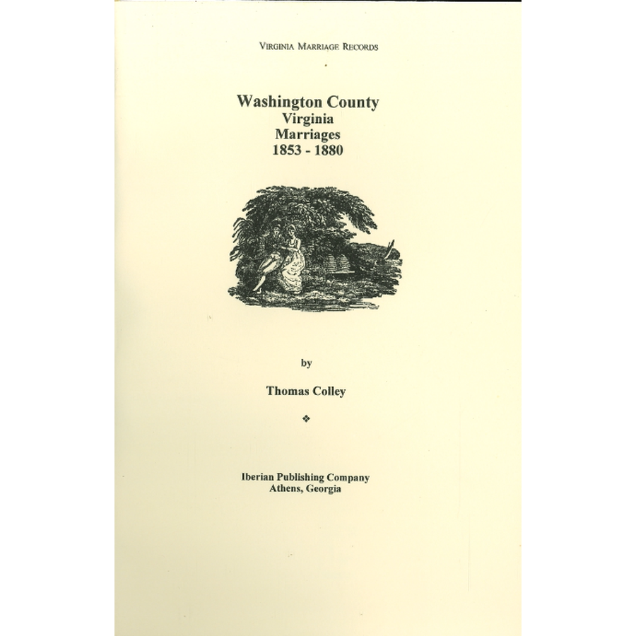 Washington County, Virginia Marriages, 1853-1880