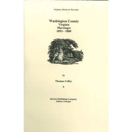 Washington County, Virginia Marriages, 1853-1880