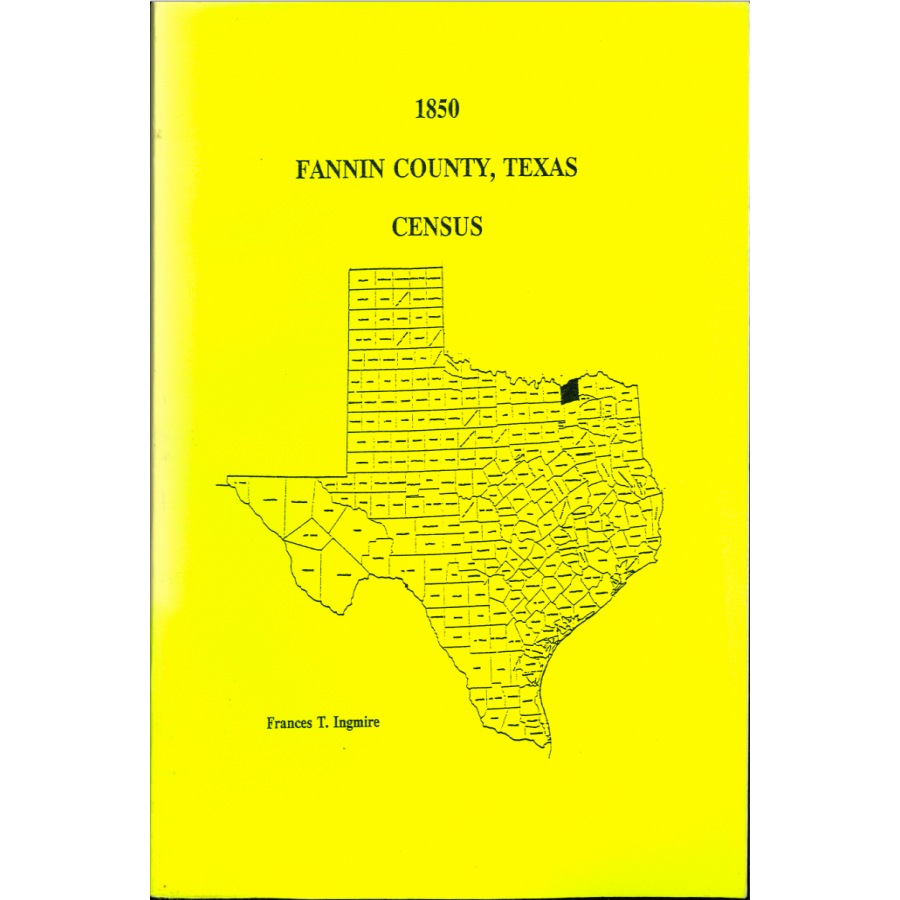 1850 Fannin County, Texas Census