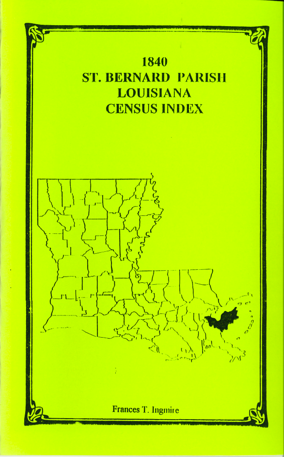 1840 St. Bernard Parish, Louisiana Census Index