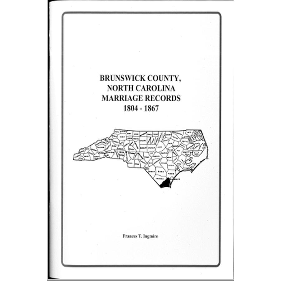 Brunswick County, North Carolina Marriage Records, 1804-1867