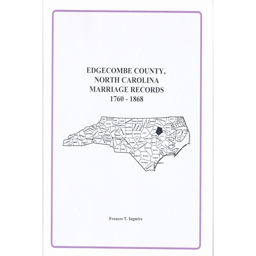 Edgecombe County, North Carolina Marriage Records, 1760-1868