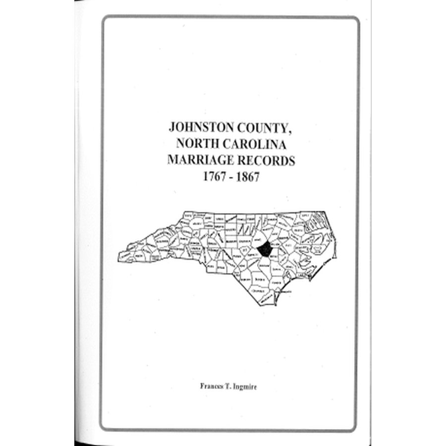 Johnston County, North Carolina Marriage Records, 1767-1867