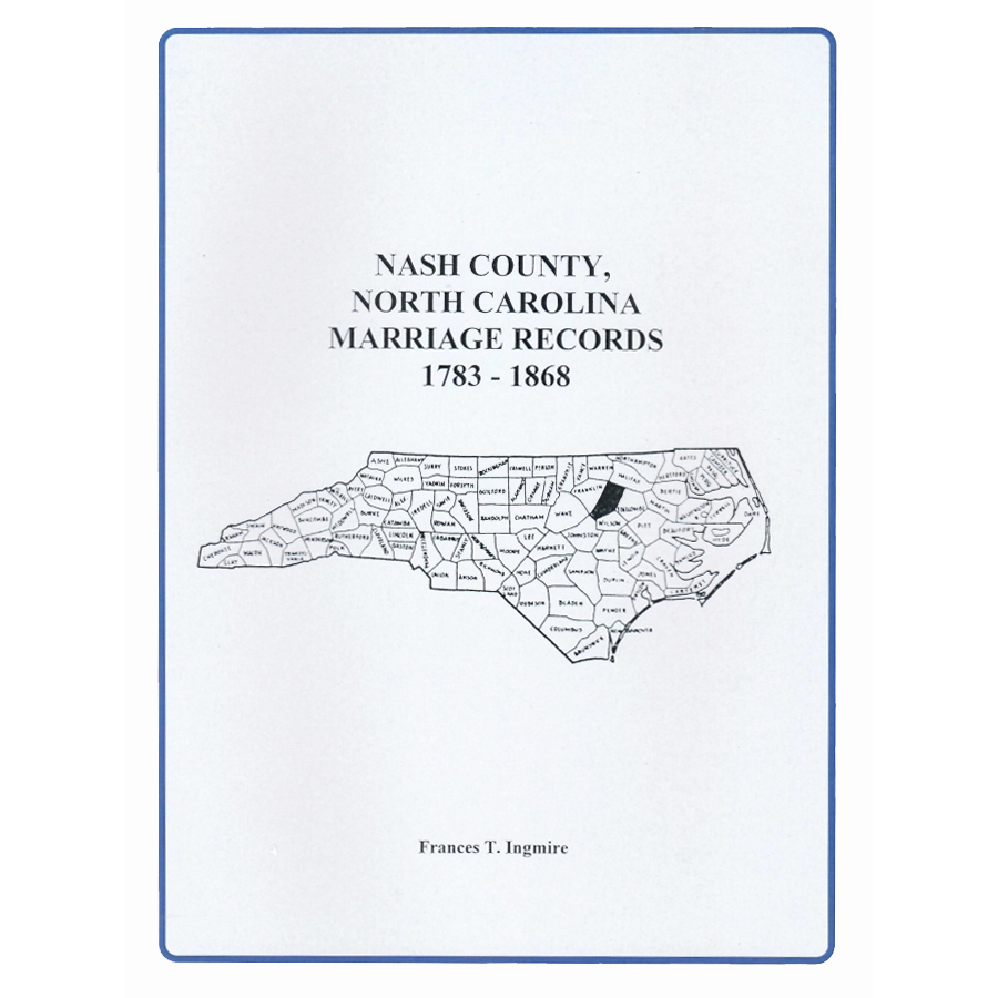 Nash County, North Carolina Marriage Records, 1783-1868