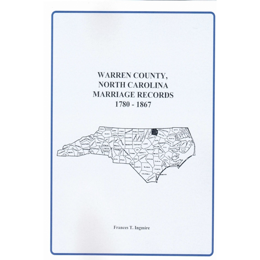 Warren County, North Carolina Marriage Records, 1781-1867