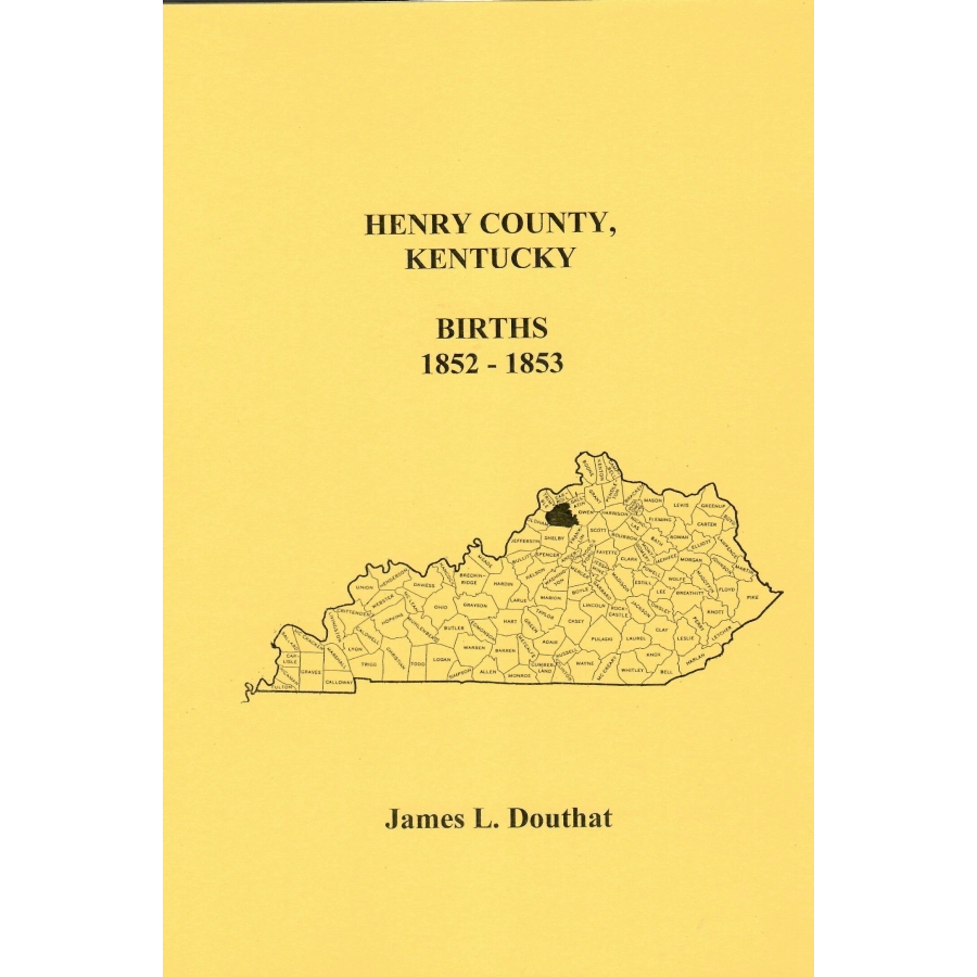 Henry County, Kentucky Births 1852-1853