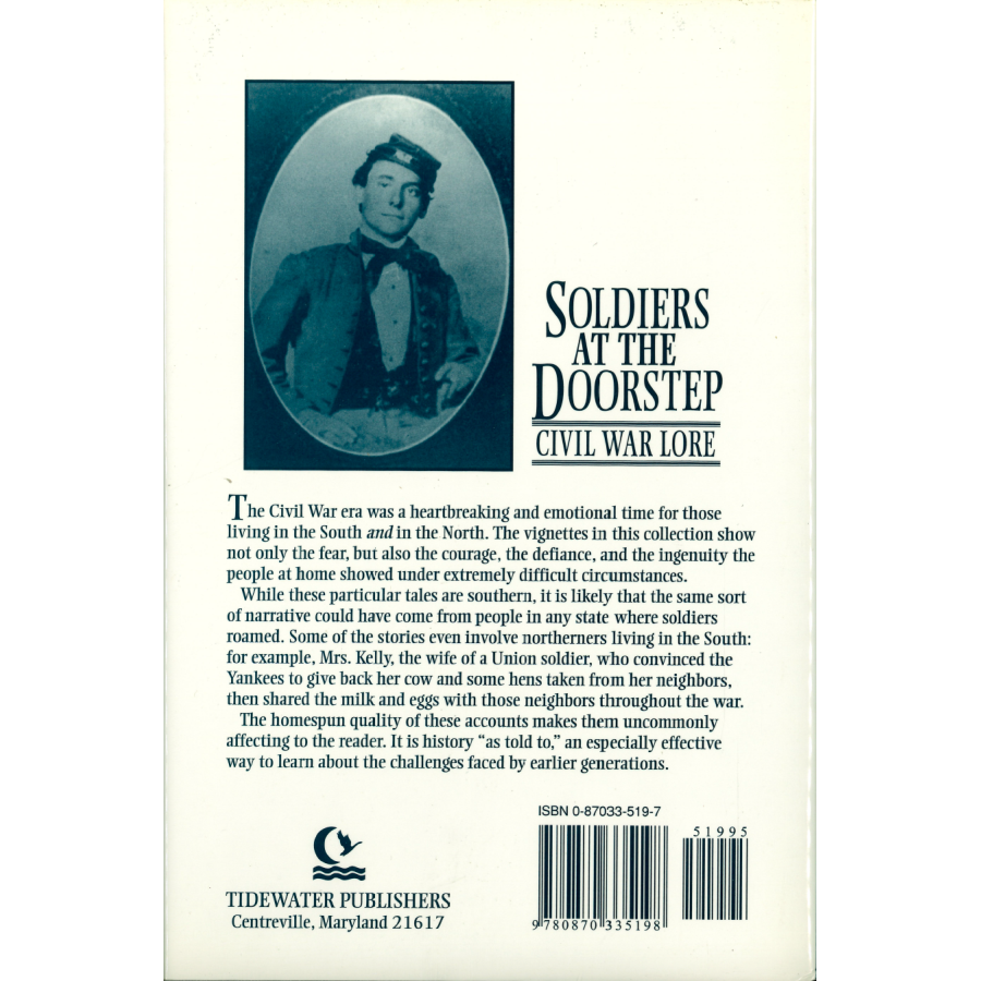 Soldiers at the Doorstep: Civil War Lore back cover