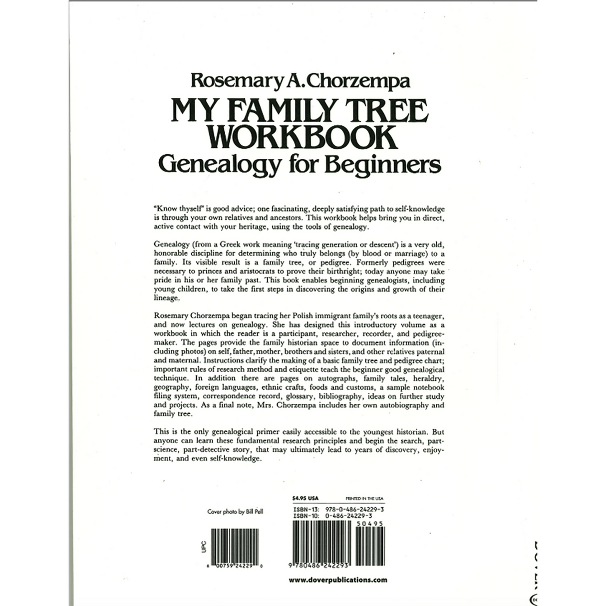 My Family Tree Workbook: Genealogy for Beginners back cover