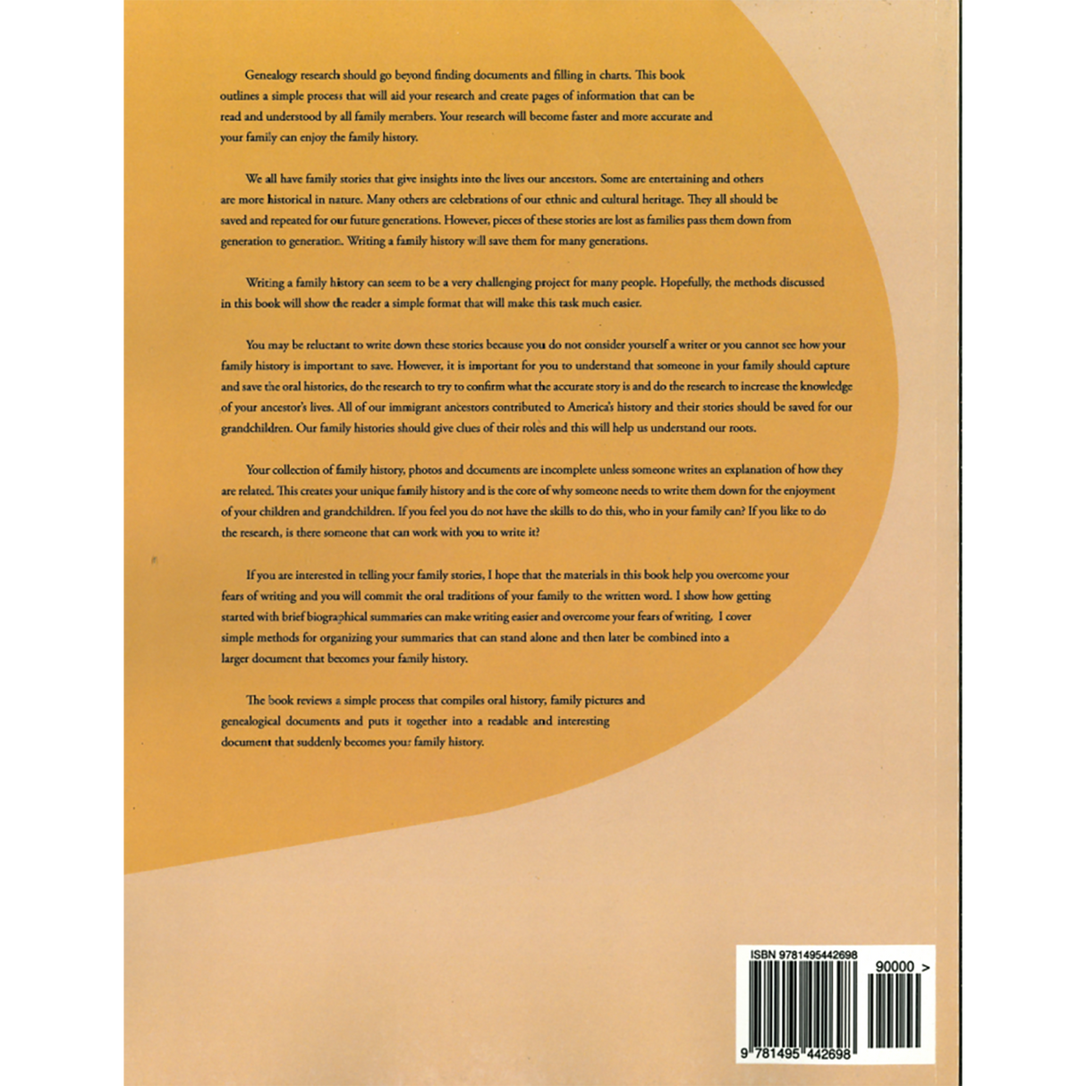 Write Your Family History - Easy Steps to Organize, Save and Share back cover