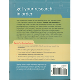 Organize Your Genealogy: Strategies and Solutions for Every Researcher back cover