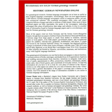 Historic German Newspapers Online back cover