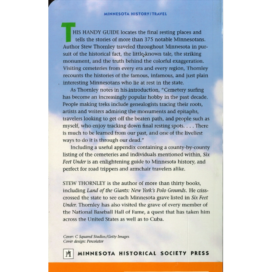 Six Feet Under: A Graveyard Guide to Minnesota back cover
