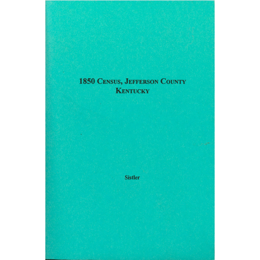 1850 Census, Jefferson County Kentucky