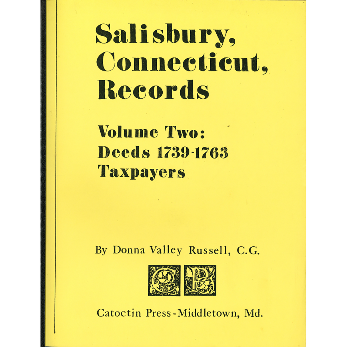 Salisbury, Connecticut Records, Volume 2: Deeds 1739-1763, Taxpayers