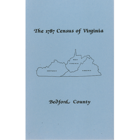 The Personal Property Tax Lists for the Year 1787 for Bedford County, Virginia