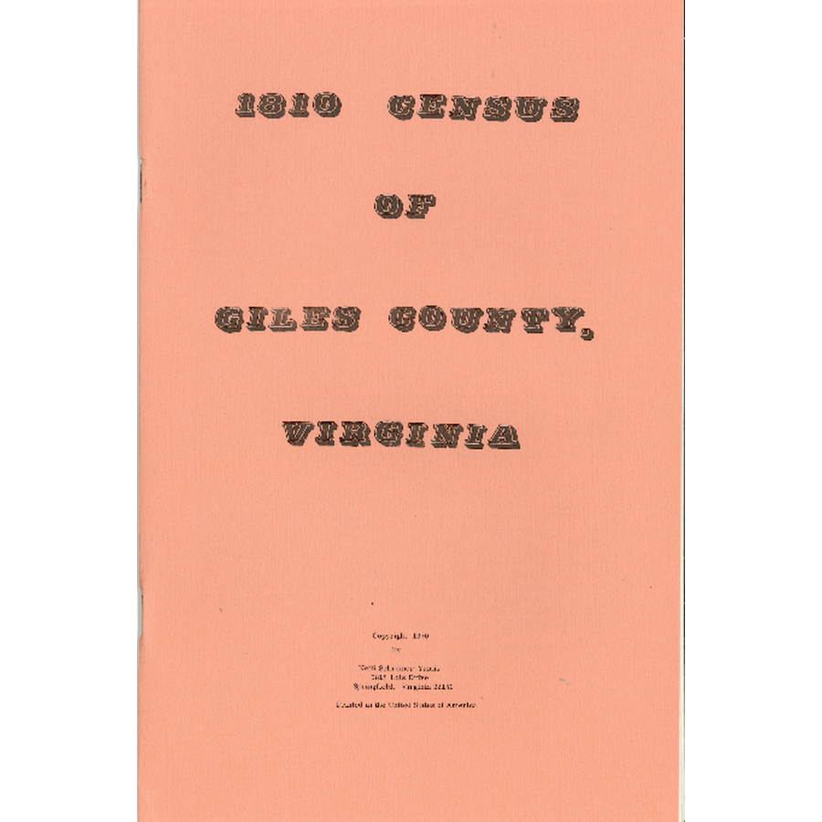 Giles County, Virginia 1810 Census