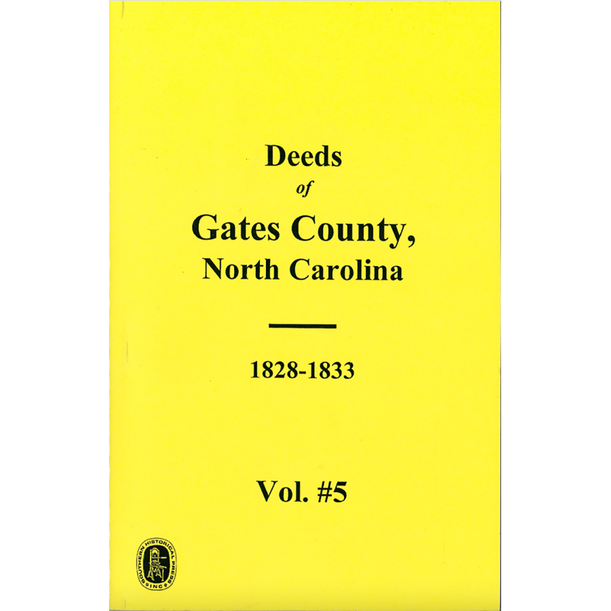 Gates County, North Carolina Deeds, 1828-1833 Volume 5
