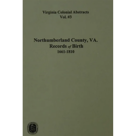 Northumberland County, Virginia Records of Birth 1661-1810